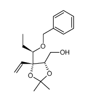 (2S,3R,4R)-4-benzyloxy-2,3-isopropylidenedioxy-3-vinyl-hexan-1-ol Structure