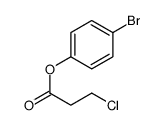 (4-bromophenyl) 3-chloropropanoate结构式