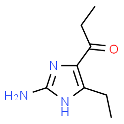 1-Propanone,1-(2-amino-5-ethyl-1H-imidazol-4-yl)- (9CI) Structure