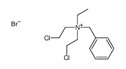 benzyl-bis(2-chloroethyl)-ethylazanium,bromide结构式