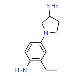 3-Pyrrolidinamine,1-(4-amino-3-ethylphenyl)-(9CI) Structure