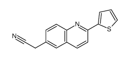 2-(2-thienyl)-6-quinolineacetonitrile Structure