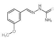 Hydrazinecarbothioamide,2-[(3-methoxyphenyl)methylene]-结构式