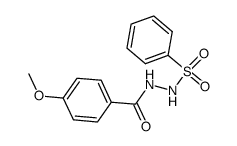 N-benzenesulfonyl-N'-(4-methoxybenzoyl)hydrazine结构式
