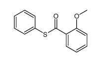 2-Methoxy-thiobenzoesaeure-S-phenylester Structure