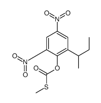 (2-butan-2-yl-4,6-dinitrophenyl) methylsulfanylformate Structure