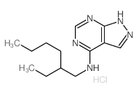 N-(2-ethylhexyl)-2,4,8,9-tetrazabicyclo[4.3.0]nona-2,4,7,10-tetraen-5-amine Structure