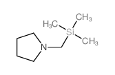 Pyrrolidine,1-[(trimethylsilyl)methyl]- structure