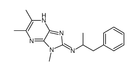 3,5,6-trimethyl-N-(1-phenylpropan-2-yl)imidazo[4,5-b]pyrazin-2-amine结构式