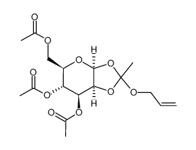 3,4,6-tri-O-acetyl-1,2-O-(allyloxyethylidene)-β-D-mannopyranose结构式