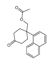 (1-naphthalen-1-yl-4-oxocyclohexyl)methyl acetate Structure