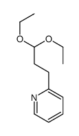 2-(3,3-diethoxypropyl)pyridine结构式
