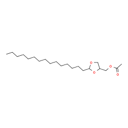 2-Pentadecyl-1,3-dioxolane-4-methanol acetate结构式