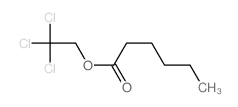 Hexanoic acid,2,2,2-trichloroethyl ester structure