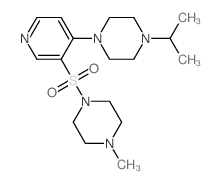 1-methyl-4-[4-(4-propan-2-ylpiperazin-1-yl)pyridin-3-yl]sulfonyl-piperazine Structure