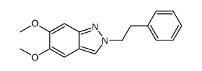 5,6-dimethoxy-2-(2-phenylethyl)indazole结构式