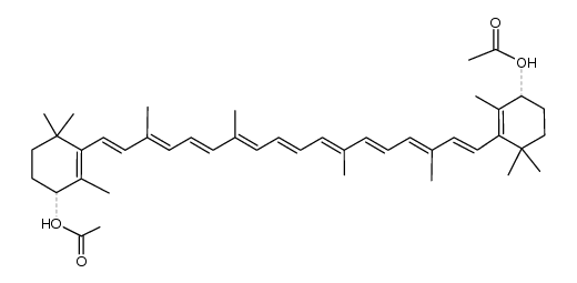 4,4'-diacetoxy-β,β-carotene Structure