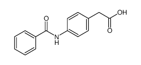 2-(4-benzamidophenyl)acetic acid结构式