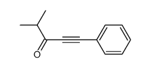 4-methyl-1-phenylpent-1-yn-3-one Structure