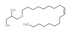 (Z)-3-(9-octadecenyloxy)propane-1,2-diol structure