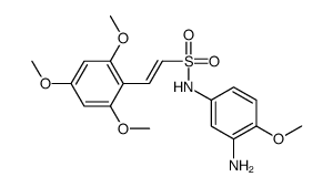 (E)-N-(3-Amino-4-methoxyphenyl)-2-(2,4,6-trimethoxyphenyl)ethenes ulfonamide Structure