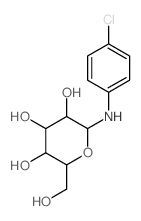 2-[(4-chlorophenyl)amino]-6-(hydroxymethyl)oxane-3,4,5-triol structure