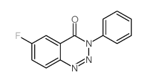 1,2,3-Benzotriazin-4(3H)-one,6-fluoro-3-phenyl- structure