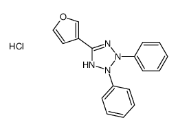 5-(furan-3-yl)-2,3-diphenyl-1H-tetrazol-1-ium,chloride结构式