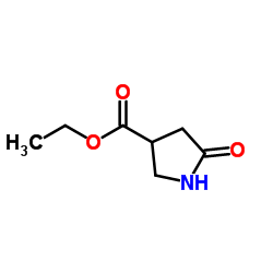 5-氧代吡咯烷-3-羧酸乙酯结构式