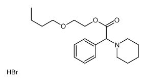 2-butoxyethyl alpha-phenylpiperidine-1-acetate hydrobromide结构式