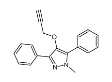 1-methyl-3,5-diphenyl-4-prop-2-ynoxypyrazole Structure
