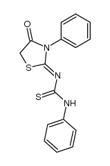 (4-oxo-3-phenyl-thiazolidin-2-ylidene)-phenyl-thiourea Structure