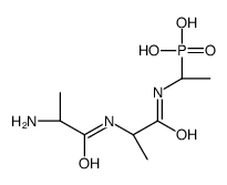 1-[[(2S)-2-[[(2S)-2-aminopropanoyl]amino]propanoyl]amino]ethylphosphonic acid结构式