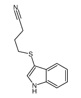 4-(1H-indol-3-ylsulfanyl)butanenitrile结构式