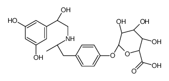 (2S,3S,4S,5R,6S)-6-[4-[2-[[2-(3,5-dihydroxyphenyl)-2-hydroxyethyl]amino]propyl]phenoxy]-3,4,5-trihydroxyoxane-2-carboxylic acid结构式