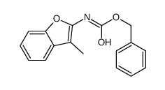 benzyl N-(3-methyl-1-benzofuran-2-yl)carbamate结构式