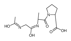 (2S)-1-[(2S)-2-[(2-acetamidoacetyl)amino]propanoyl]pyrrolidine-2-carboxylic acid Structure