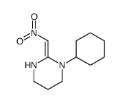 1-cyclohexyl-2-(nitromethylidene)-1,3-diazinane结构式