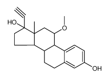 (17R)-11α-Methoxy-19-norpregna-1,3,5(10)-trien-20-yne-3,17-diol Structure