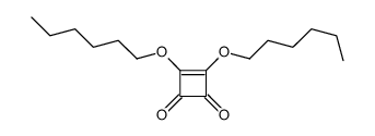 3,4-dihexoxycyclobut-3-ene-1,2-dione结构式