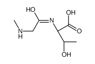 (2S,3R)-3-hydroxy-2-[[2-(methylamino)acetyl]amino]butanoic acid Structure