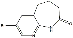 3-bromo-6,7-dihydro-5H-pyrido[2,3-b]azepin-8(9H)-one结构式