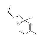 2-butyl-5,6-dihydro-2,4-dimethyl-2H-pyran Structure