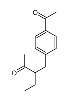 3-[(4-acetylphenyl)methyl]pentan-2-one Structure