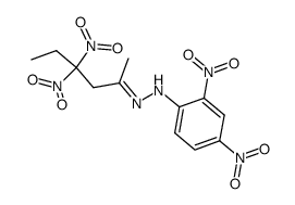 N-(2,4-Dinitro-phenyl)-N'-[1-methyl-3,3-dinitro-pent-(E)-ylidene]-hydrazine结构式