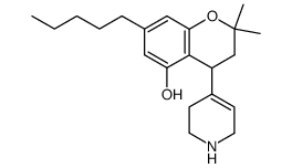 2,2-dimethyl-7-pentyl-4-(1,2,3,6-tetrahydro-pyridin-4-yl)-chroman-5-ol结构式