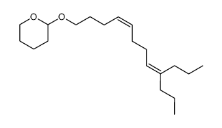 2-(9-propyl-dodeca-4c,8-dienyloxy)-tetrahydro-pyran结构式