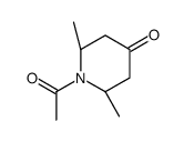 4-Piperidinone, 1-acetyl-2,6-dimethyl-, (2R,6R)-rel- (9CI) Structure