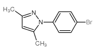 1-(4-溴苯基)-3,5-二甲基-1H-吡唑结构式