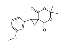 4,8-Dioxo-6,6-dimethyl-1-(3-methoxy-phenyl)-5,7-dioxa-spiro<2.5>octan结构式